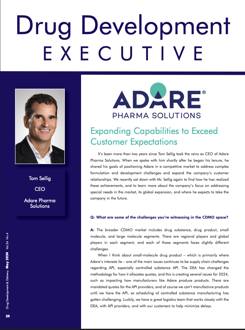 Drug Development & Delivery – Tom Sellig Executive Interview thumbnail