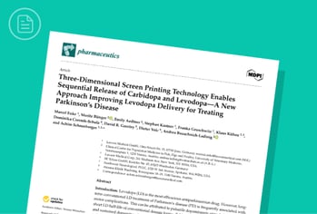 Three-Dimensional Screen Printing Technology Enables Sequential Release of Carbidopa and Levodopa – A New Approach Improving Levodopa Delivery for Treating Parkinson’s Disease