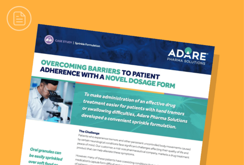 Overcoming Barriers to Patient Adherence with a Novel Dosage Form ...